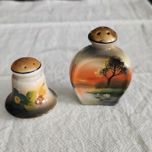 Vintage Handpainted Japanese Salt & Pepper